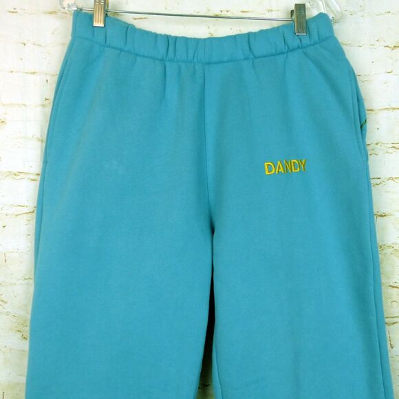 Dandy Worldwide Sweatpants Womens XL Blue Gift Giving Floral Embroidered Lounge - Picture 8 of 16